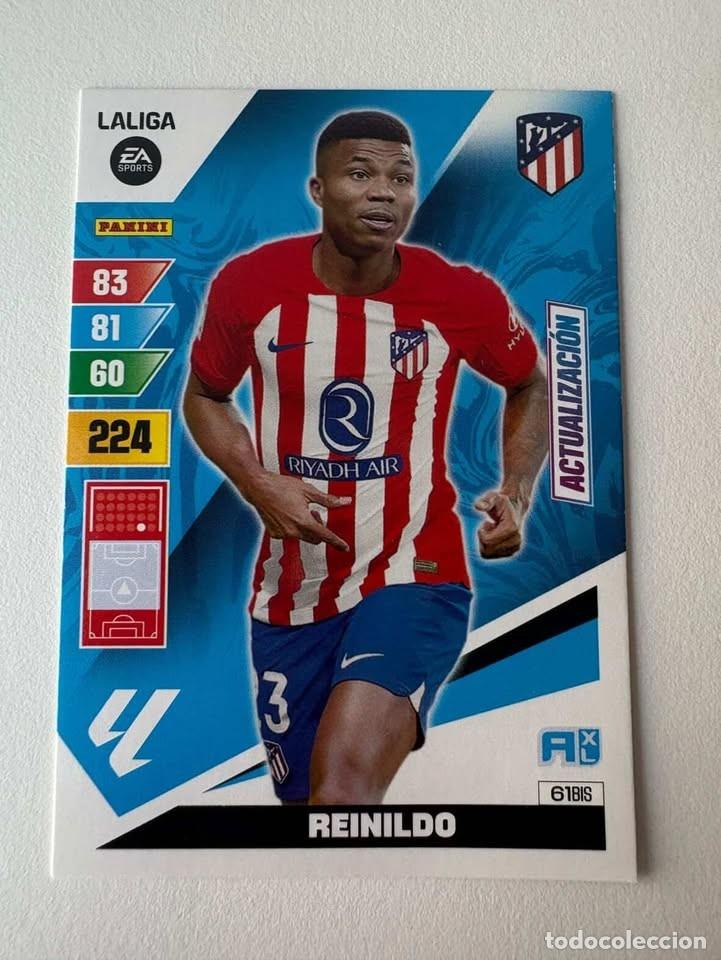 Coleccionismo deportivo: Reinildo Actualizaci&oacute;n Atl&eacute;tico de Madrid 61bis Adrenalyn 2023-24