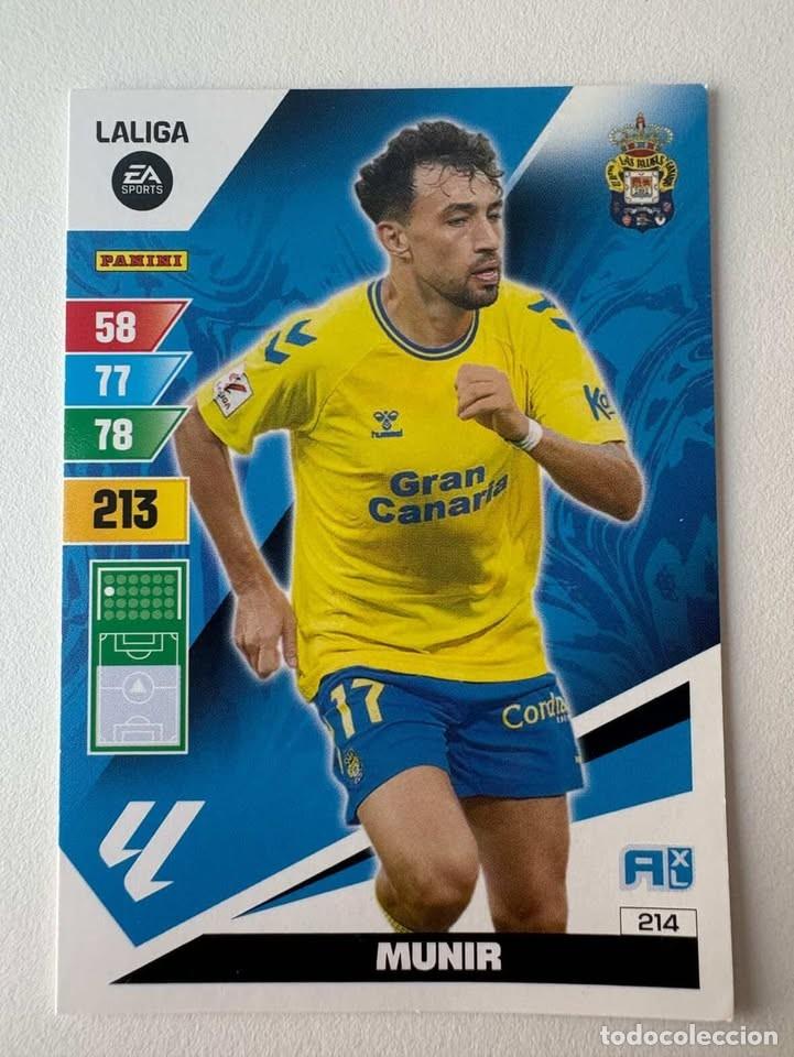 Coleccionismo deportivo: Munir Las Palmas 214 Adrenalyn 2023-24