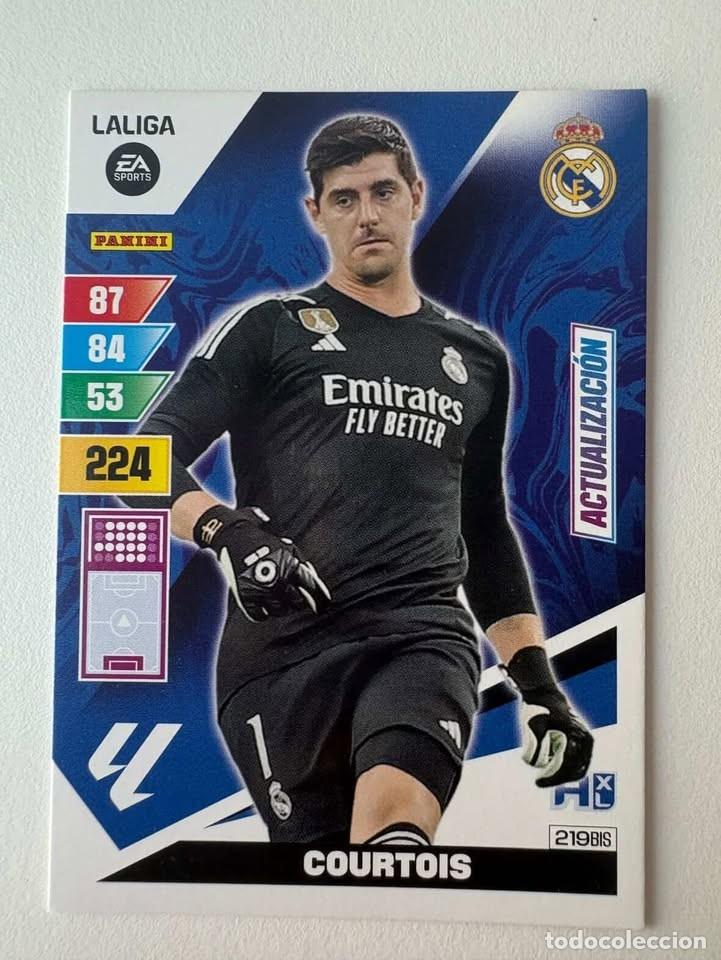 Coleccionismo deportivo: Courtois Actualizaci&oacute;n Real Madrid 219bis Adrenalyn 2023-24