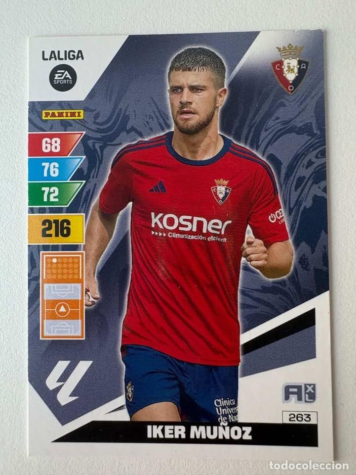 Coleccionismo deportivo: Iker Mu&ntilde;oz Osasuna 263 Adrenalyn 2023-24