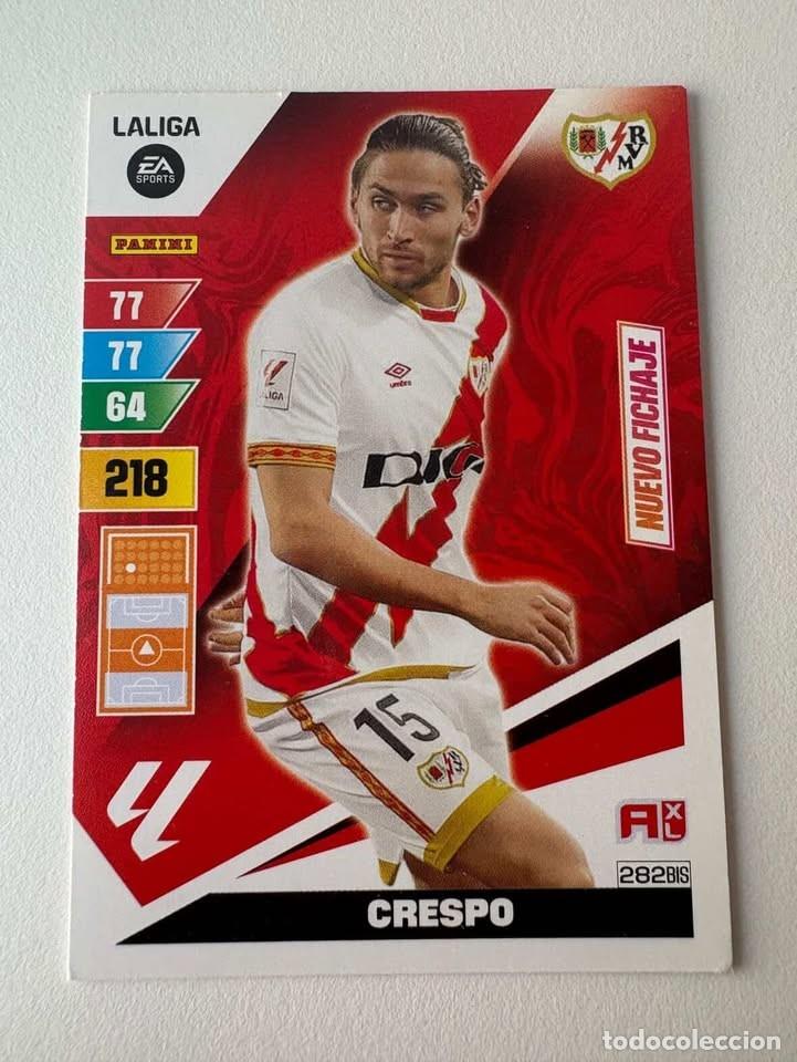 Coleccionismo deportivo: Crespo Nuevo Fichaje Rayo Vallecano 282bis Adrenalyn 2023-24