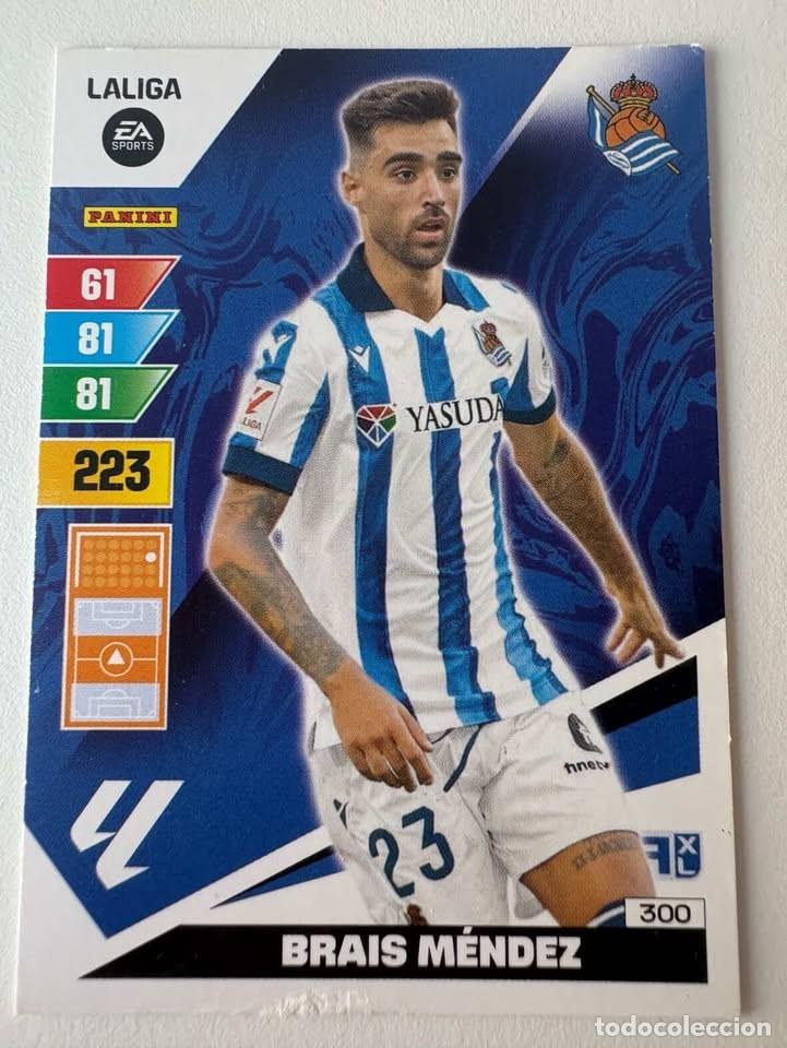 Coleccionismo deportivo: Brais M&eacute;ndez Real Sociedad 300 Adrenalyn 2023-24