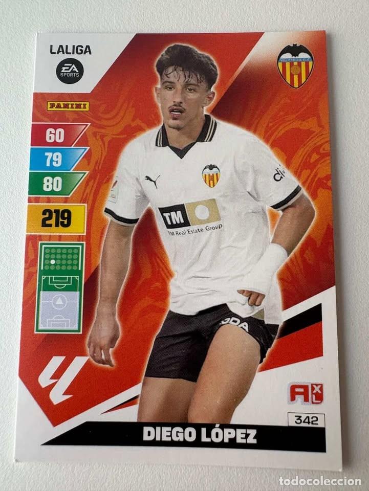 Coleccionismo deportivo: Diego L&oacute;pez Valencia 342 Adrenalyn 2023-24