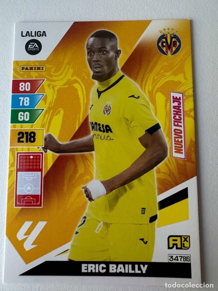 Coleccionismo deportivo: Eric Bailly Nuevo Fichaje Villareal 347bis Adrenalyn 2023-24