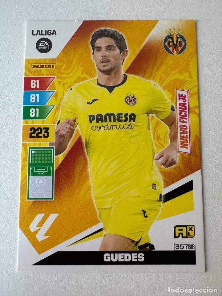Coleccionismo deportivo: Guedes Nuevo Fichaje Villareal 357bis Adrenalyn 2023-24