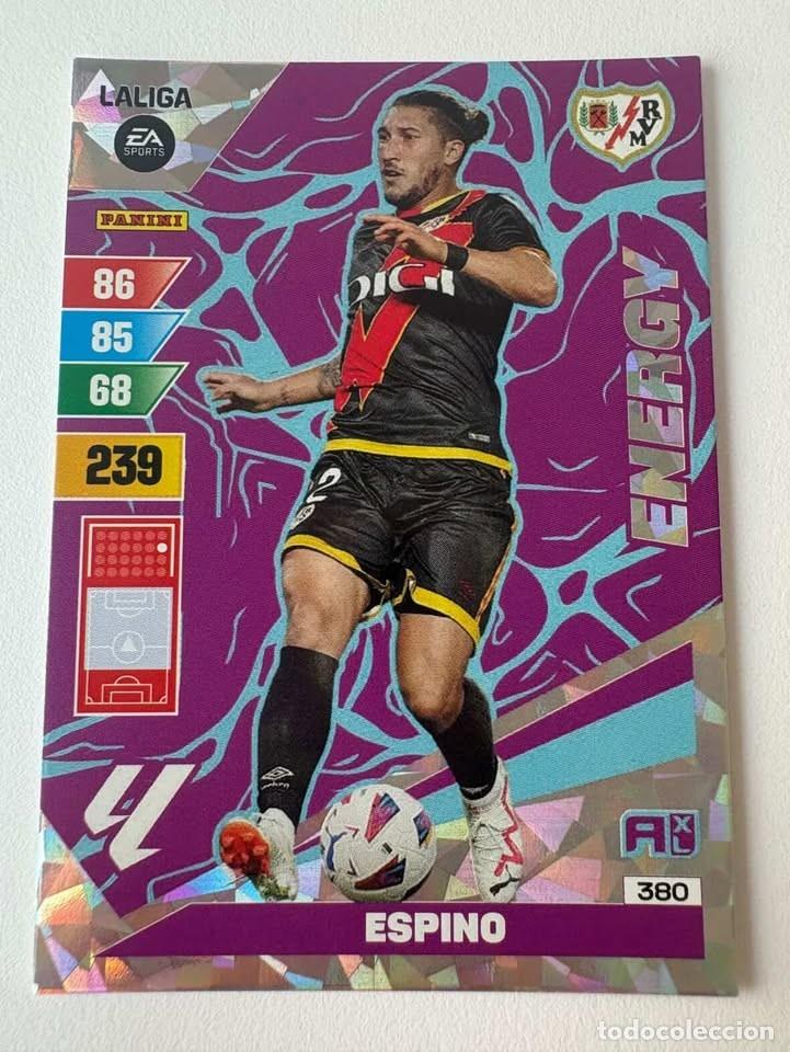 Coleccionismo deportivo: Espino Rayo Vallecano Energy 380 Adrenalyn 2023-24
