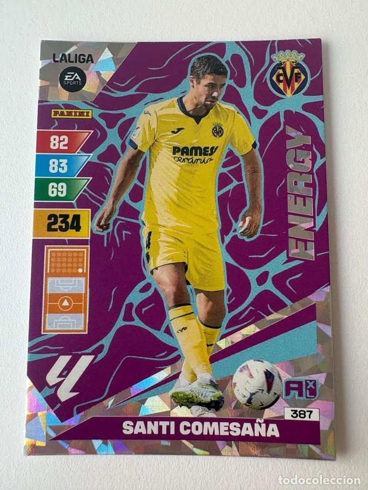 Coleccionismo deportivo: Santi Comesa&ntilde;a Villarreal Energy 387 Adrenalyn 2023-24