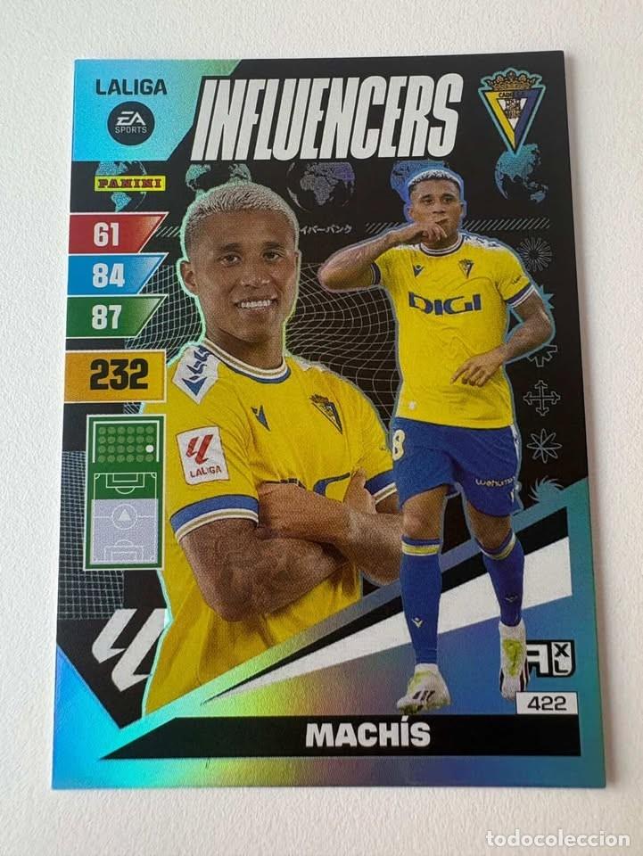 Coleccionismo deportivo: Mach&iacute;s C&aacute;diz Influencers 422 Adrenalyn 2023-24