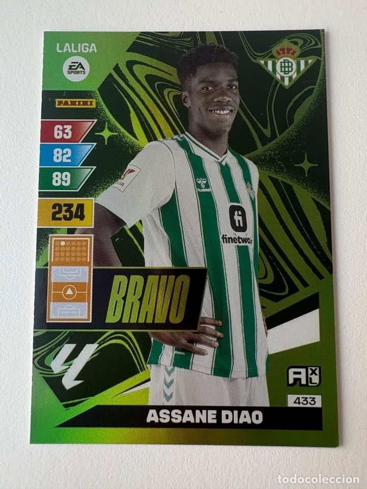 Coleccionismo deportivo: Assane Diao Betis Bravo 433 Adrenalyn 2023-24
