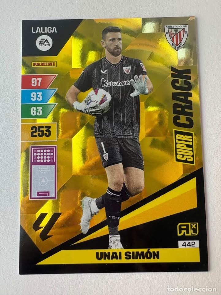 Coleccionismo deportivo: Unai Sim&oacute;n Athletic Club de Bilbao Super Crack 442 Adrenalyn 2023-24