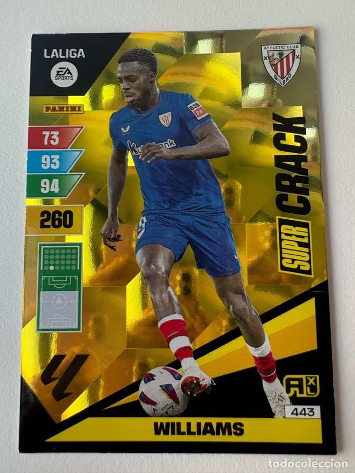 Coleccionismo deportivo: Williams Athletic Club de Bilbao Super Crack 443 Adrenalyn 2023-24