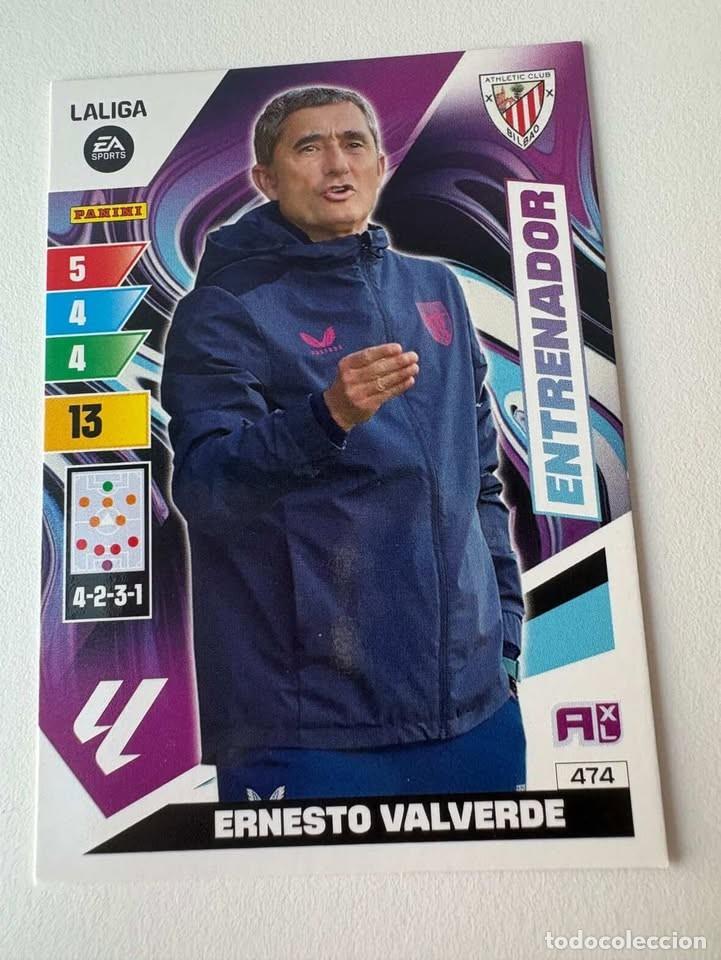 Coleccionismo deportivo: Ernesto Valverde Athletic Club de Bilbao Entrenador 474 Adrenalyn 2023-24