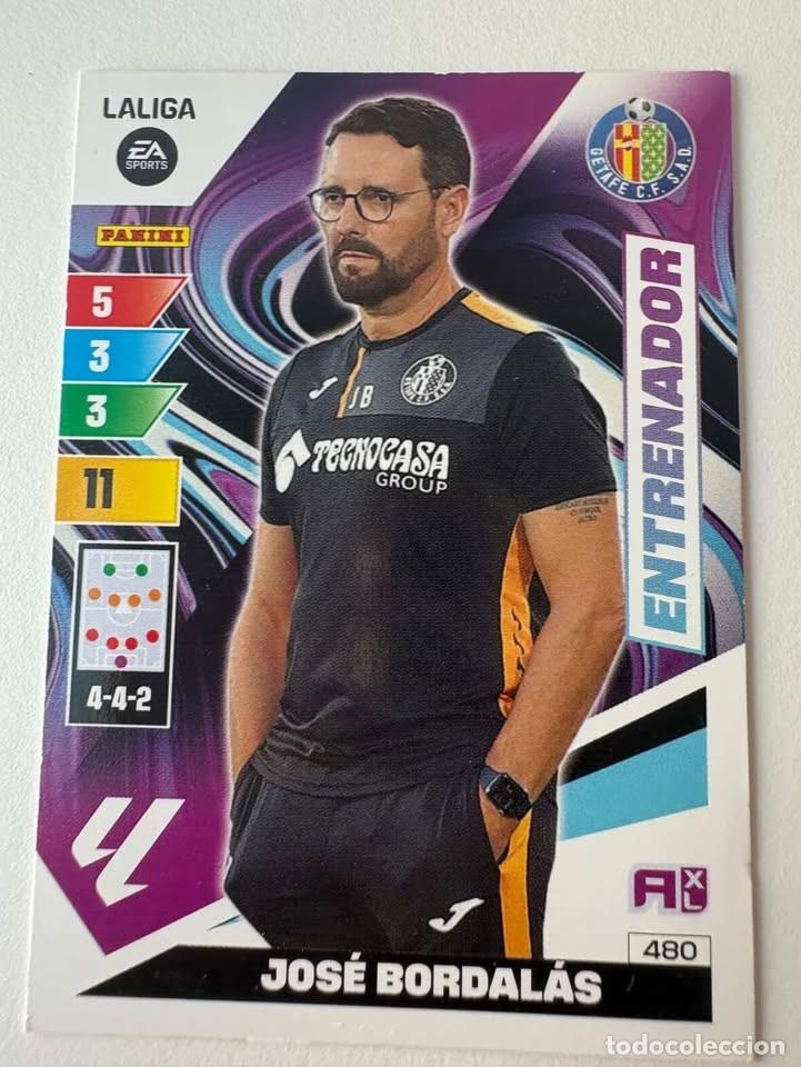 Coleccionismo deportivo: Jos&eacute; Bordal&aacute;s Getafe Entrenador 480 Adrenalyn 2023-24