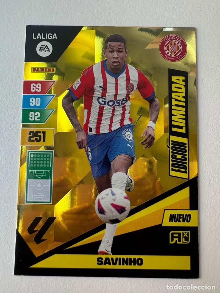 Coleccionismo deportivo: Savinho Girona Edici&oacute;n Limitada Adrenalyn 2023-24