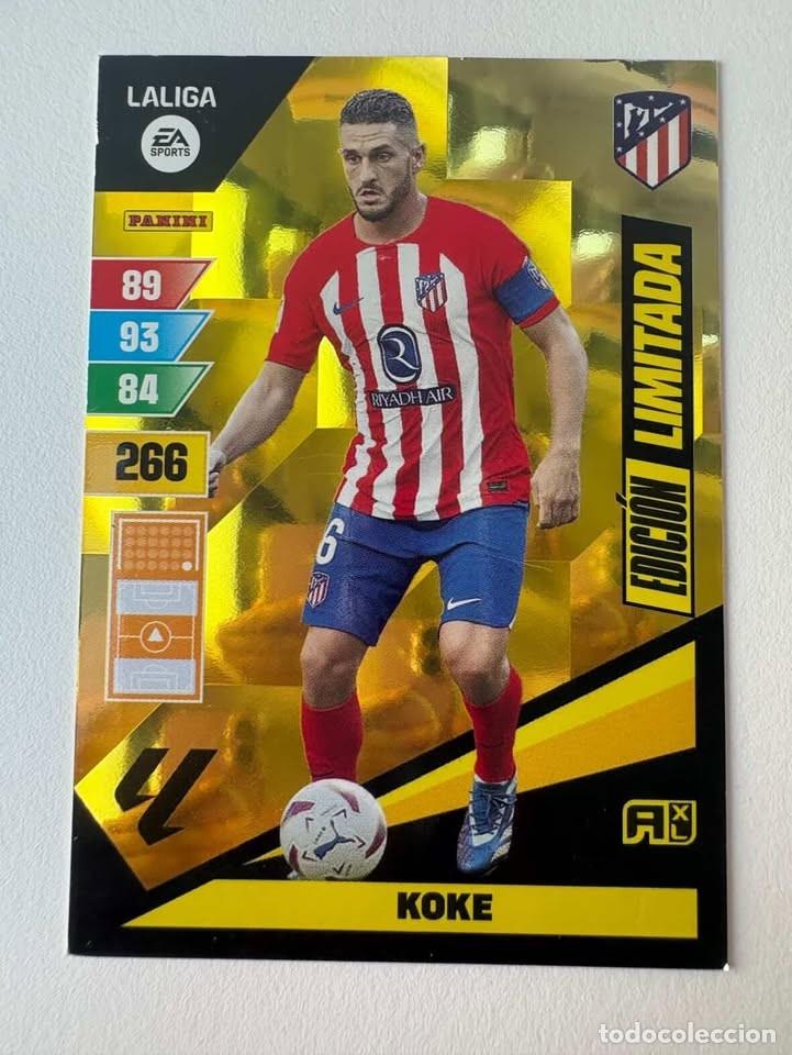 Sports collectibles: Koke Atl&eacute;tico de Madrid Edici&oacute;n Limitada Adrenalyn 2023-24