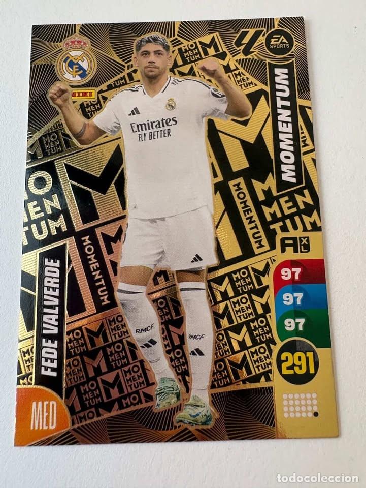 Coleccionismo deportivo: Fede Valverde Real Madrid Momentum Adrenalyn 2024-25