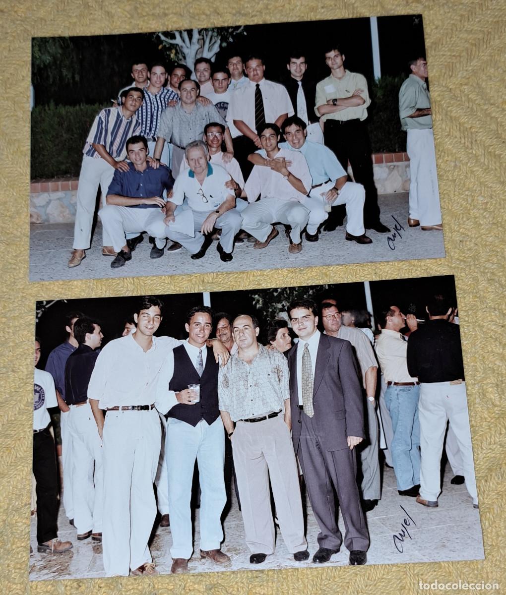 Coleccionismo deportivo: ANDUJAR OLIVER - &Aacute;RBITRO DE ALMERIA - 2 FOTOGRAF&Iacute;AS ORIGINALES CON &Aacute;RBITROS DE ELCHE ( Alicante )