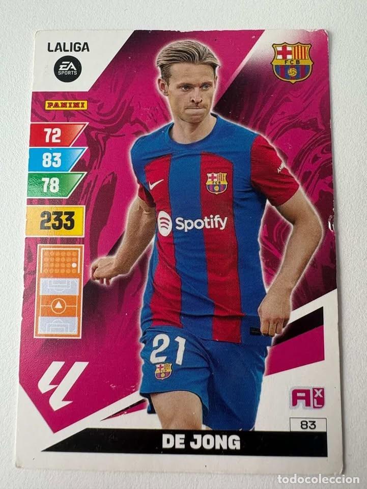 Coleccionismo deportivo: De Jong Bar&ccedil;a 83 Adrenalyn 2023-24