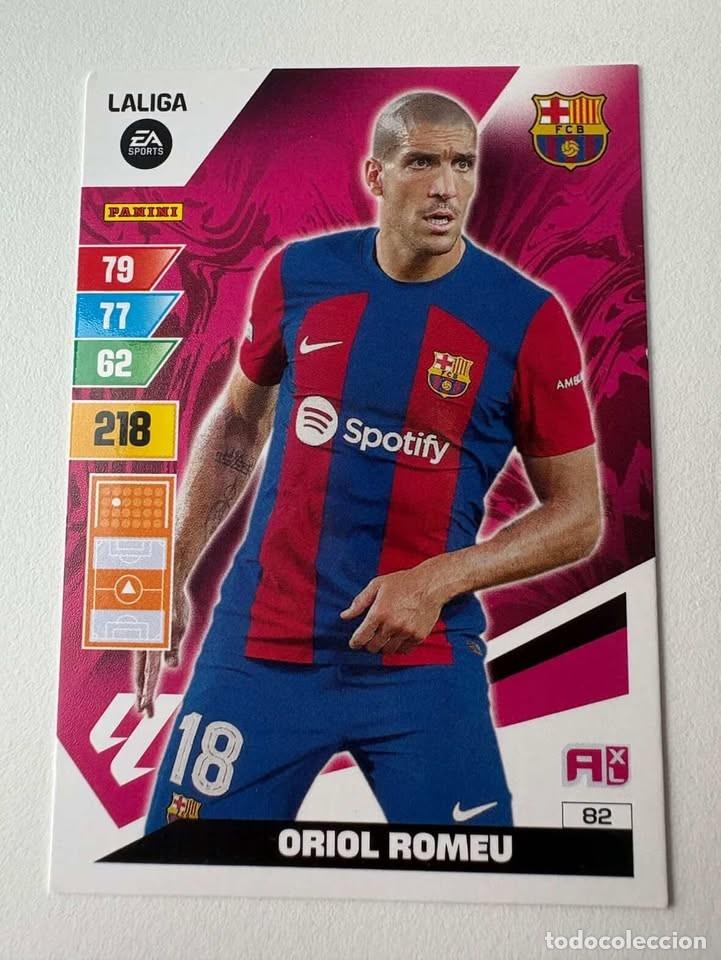 Coleccionismo deportivo: Oriol Romeu Bar&ccedil;a 82 Adrenalyn 2023-24