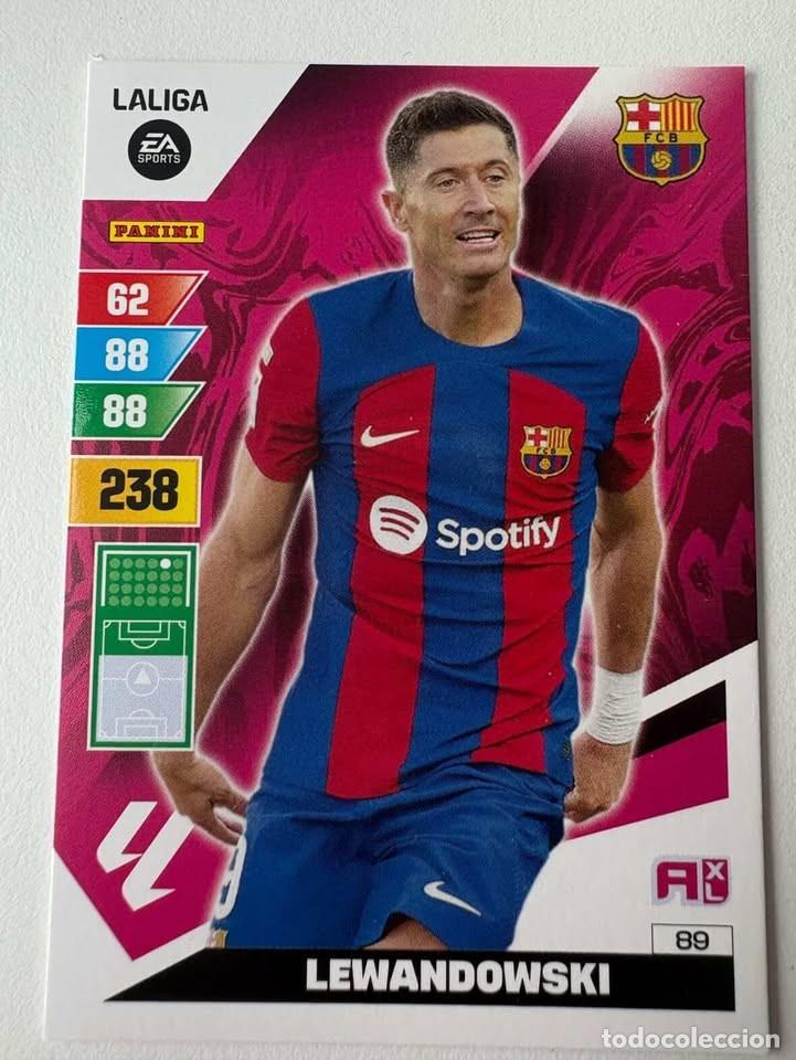 Coleccionismo deportivo: Lewandowski Bar&ccedil;a 89 Adrenalyn 2023-24
