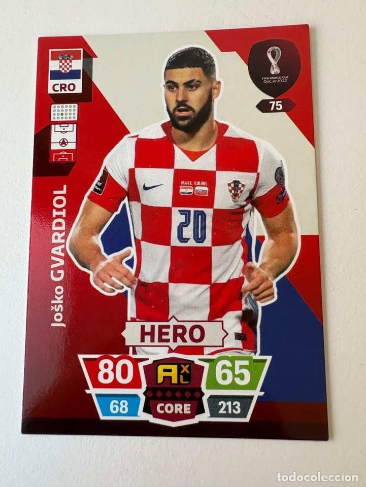 Coleccionismo deportivo: Josko Gvardiol Croacia Hero 75 Adrenalyn Mundial Qatar 2022