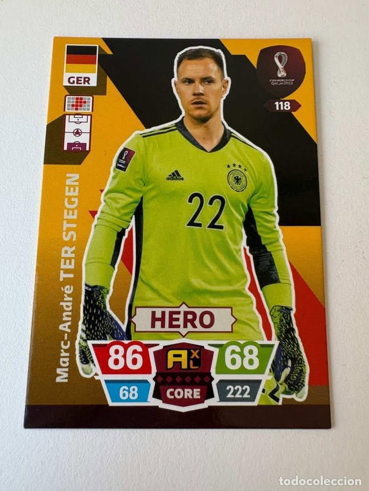 Coleccionismo deportivo: Marc-Andr&eacute; Ter Stegen Alemania Hero 118 Adrenalyn Mundial Qatar 2022