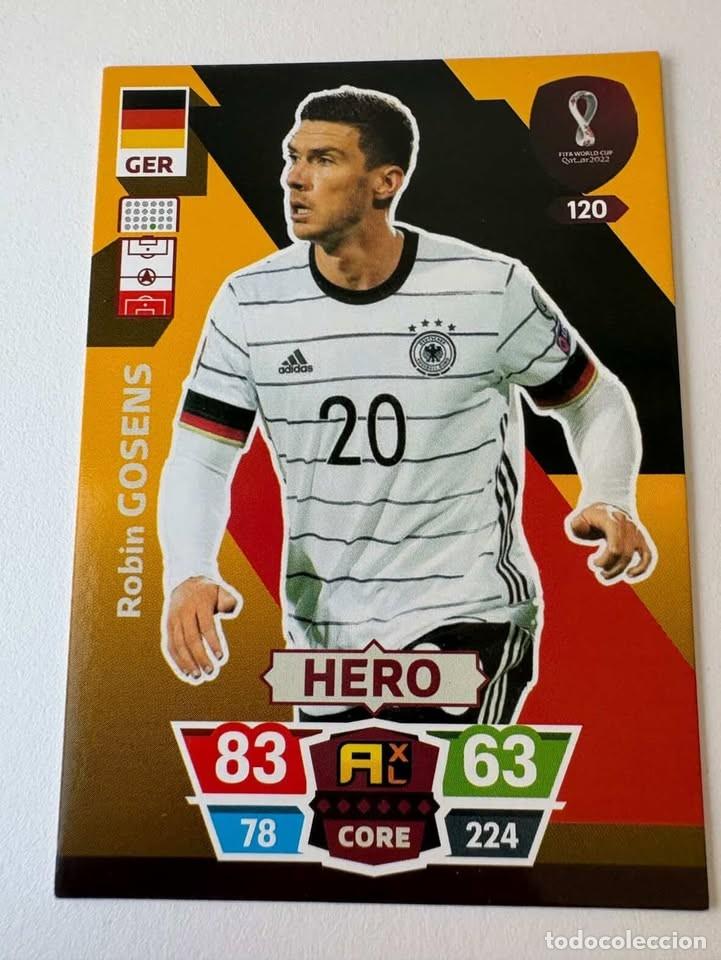 Coleccionismo deportivo: Robin Gosens Alemania Hero 120 Adrenalyn Mundial Qatar 2022