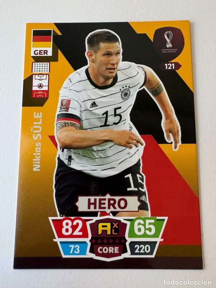 Coleccionismo deportivo: Niklas S&uuml;l&eacute; Alemania Hero 121 Adrenalyn Mundial Qatar 2022