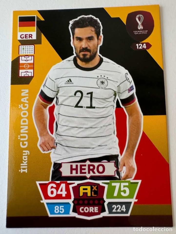 Coleccionismo deportivo: Ilkay Gundogan Alemania Hero 124 Adrenalyn Mundial Qatar 2022