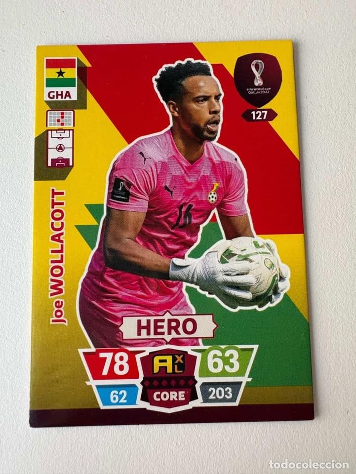 Coleccionismo deportivo: Joe Wollacott Ghana Hero 127 Adrenalyn Mundial Qatar 2022