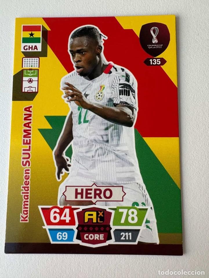 Coleccionismo deportivo: Kamaldeen Sulemana Ghana Hero 135 Adrenalyn Mundial Qatar 2022