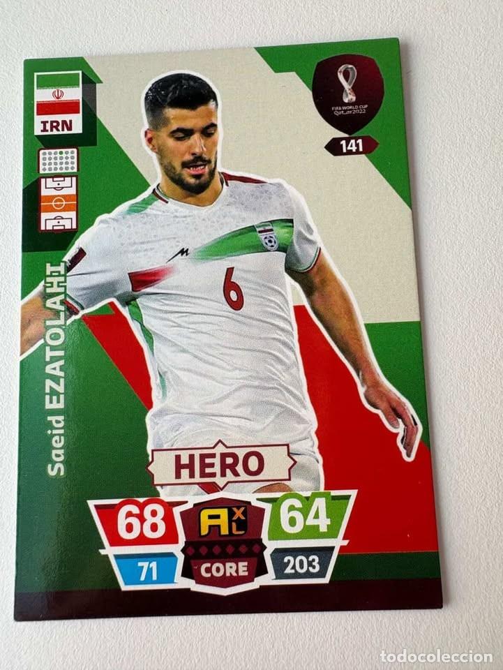 Coleccionismo deportivo: Saeid Ezatolahi Ir&aacute;n Hero 141 Adrenalyn Mundial Qatar 2022