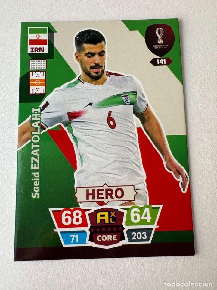 Coleccionismo deportivo: Saeid Ezatolahi Ir&aacute;n Hero 141 Adrenalyn Mundial Qatar 2022