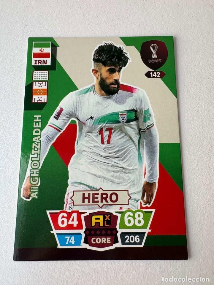 Coleccionismo deportivo: Ali Gholizadeh Ir&aacute;n Hero 142 Adrenalyn Mundial Qatar 2022
