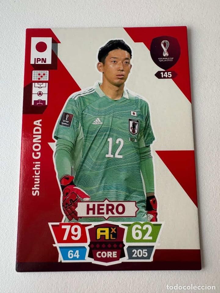 Coleccionismo deportivo: Shuichi Gonda Jap&oacute;n Hero 145 Adrenalyn Mundial Qatar 2022