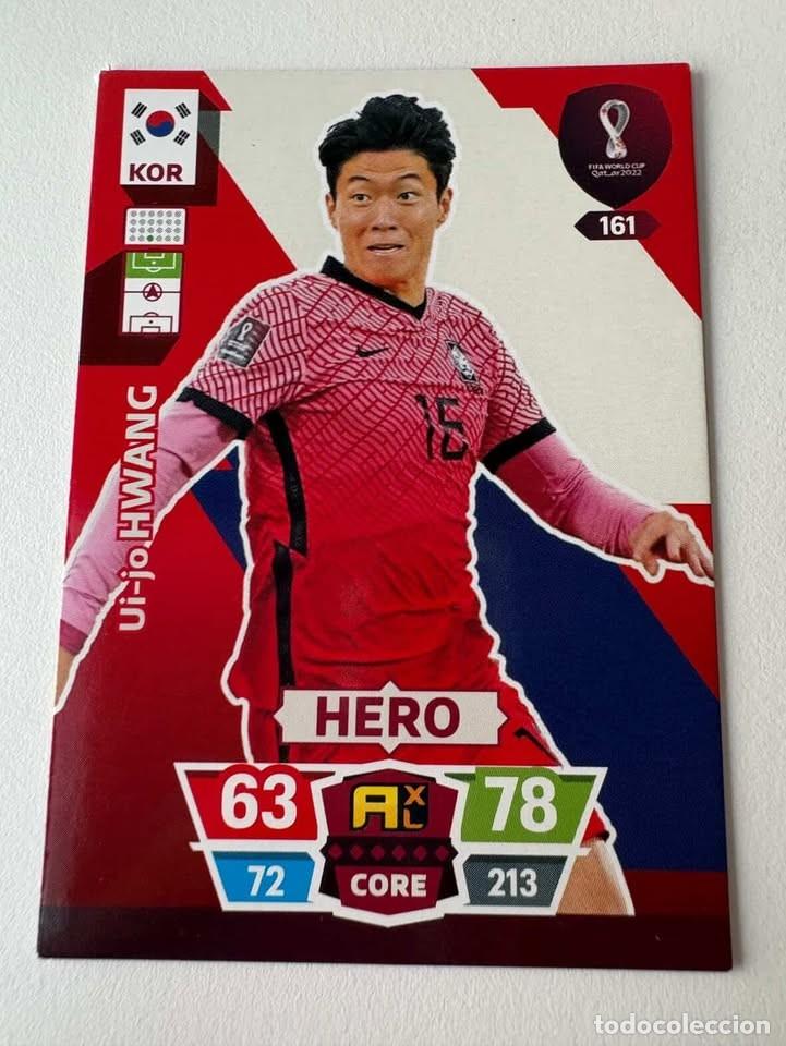 Coleccionismo deportivo: Ui-Jo Hwang Korea Del Sur Hero 161 Adrenalyn Mundial Qatar 2022