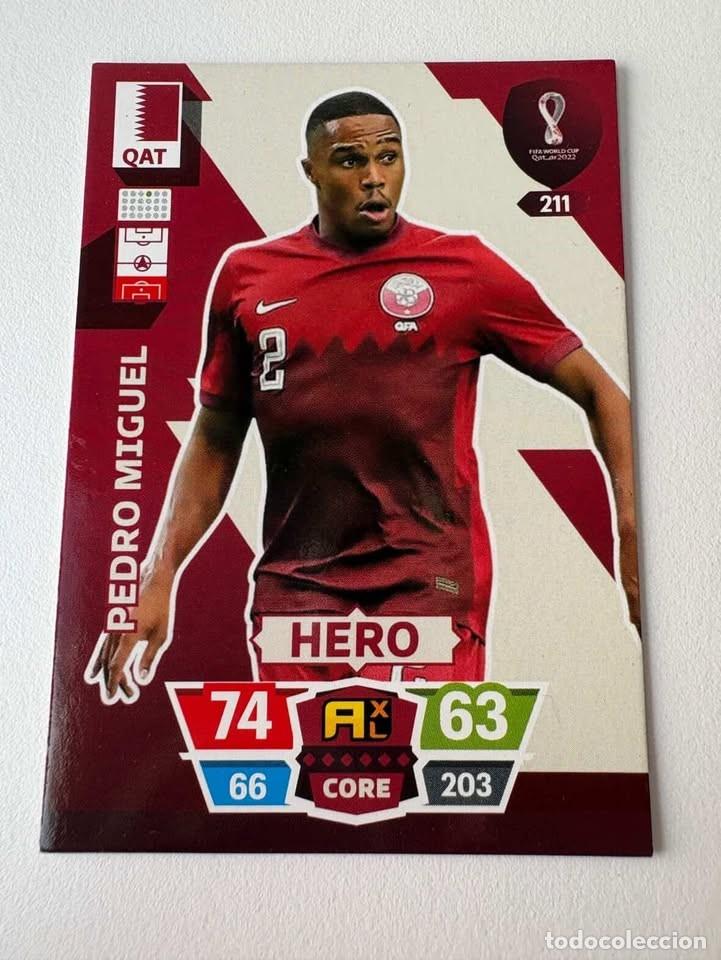 Coleccionismo deportivo: Pedro Miguel Qatar Hero 211 Adrenalyn Mundial Qatar 2022