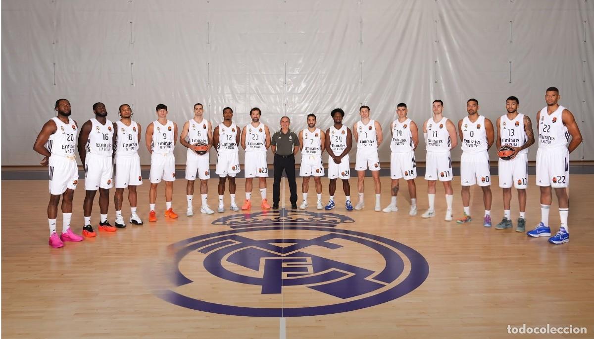 Coleccionismo deportivo: R. MADRID BALONCESTO 2025-2026. FINALISTA EUROLIGA. FOTO