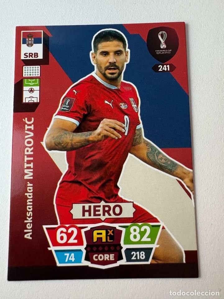 Coleccionismo deportivo: Aleksandar Mitrovic Serbia Hero 241 Adrenalyn Mundial Qatar 2022