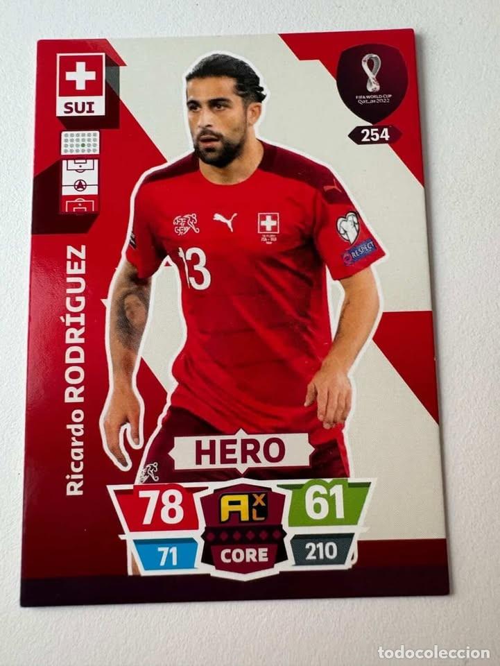 Coleccionismo deportivo: Ricardo Rodr&iacute;guez Suiza Hero 254 Adrenalyn Mundial Qatar 2022