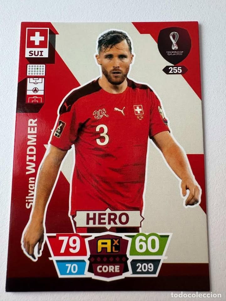 Coleccionismo deportivo: Silvan Widmer Suiza Hero 255 Adrenalyn Mundial Qatar 2022