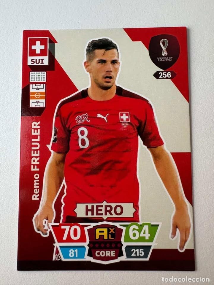 Coleccionismo deportivo: Remo Freuler Suiza Hero 256 Adrenalyn Mundial Qatar 2022