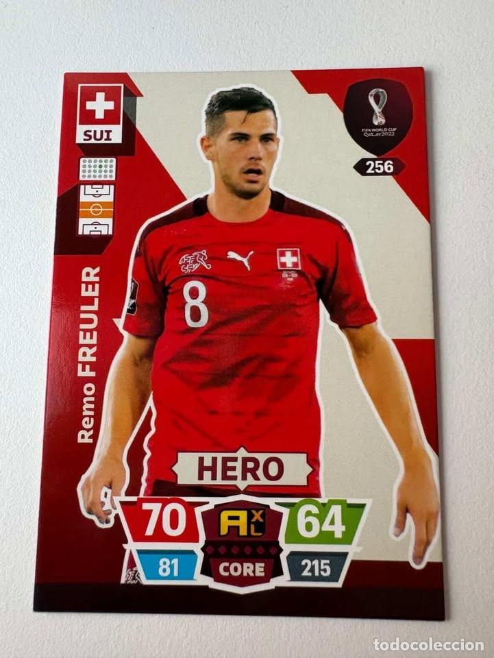 Coleccionismo deportivo: Remo Freuler Suiza Hero 256 Adrenalyn Mundial Qatar 2022