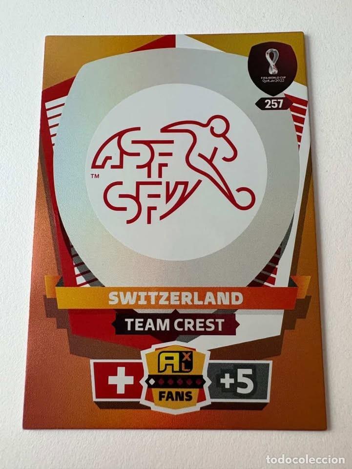 Collectionnisme sportif: Escudo Suiza Hero 257 Adrenalyn Mundial Qatar 2022