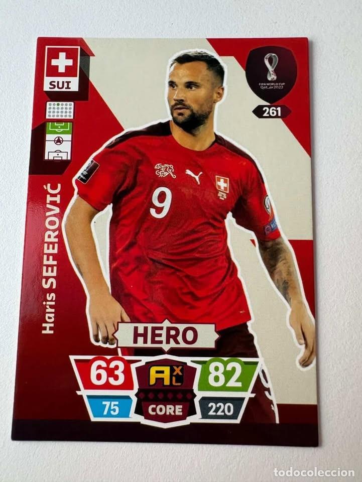 Collectionnisme sportif: Haris Seferovic Suiza Hero 261 Adrenalyn Mundial Qatar 2022