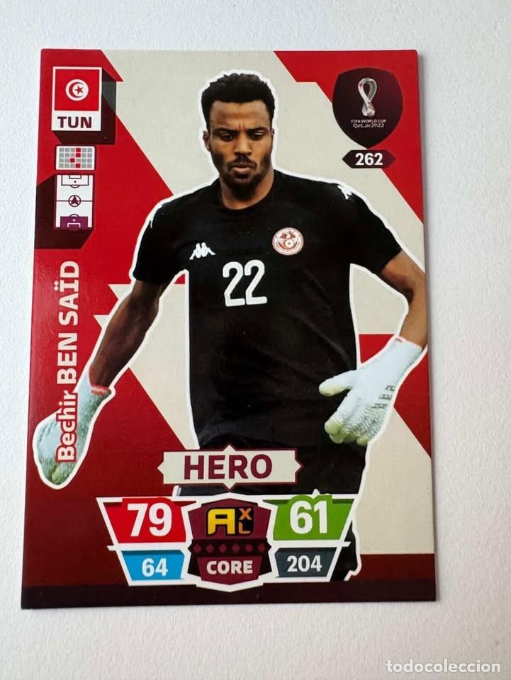 Collectionnisme sportif: Bechir Ben Sa&iuml;d Suiza Hero 261 Adrenalyn Mundial Qatar 2022