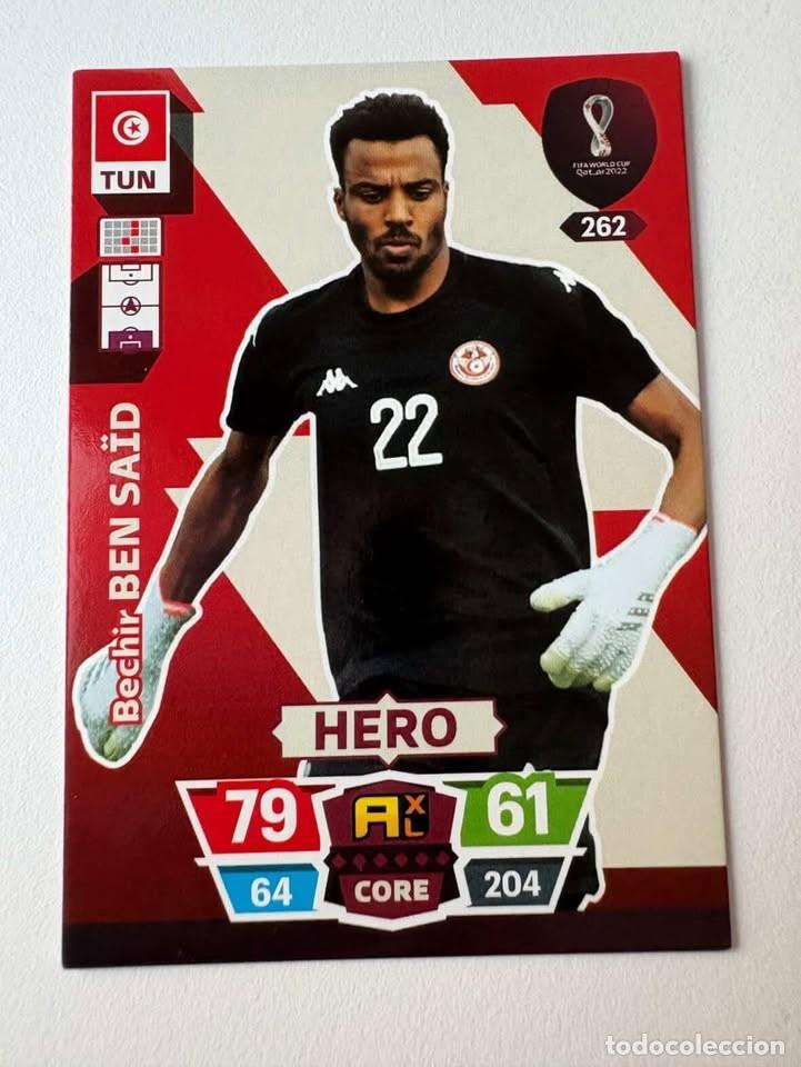 Collectionnisme sportif: Bechir Ben Sa&iuml;d Suiza Hero 261 Adrenalyn Mundial Qatar 2022