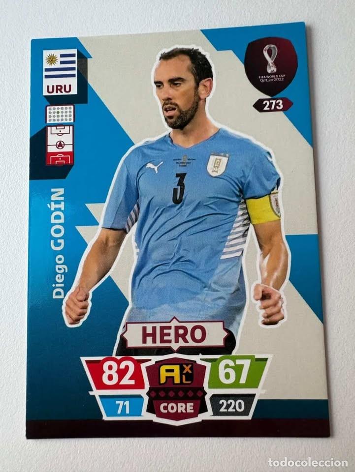 Collectionnisme sportif: Diego God&iacute;n Uruguay Hero 273 Adrenalyn Mundial Qatar 2022