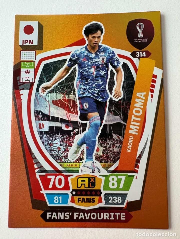 Coleccionismo deportivo: Kaoru Mitoma Jap&oacute;n Fans' Favourite 314 Adrenalyn Mundial Qatar 2022