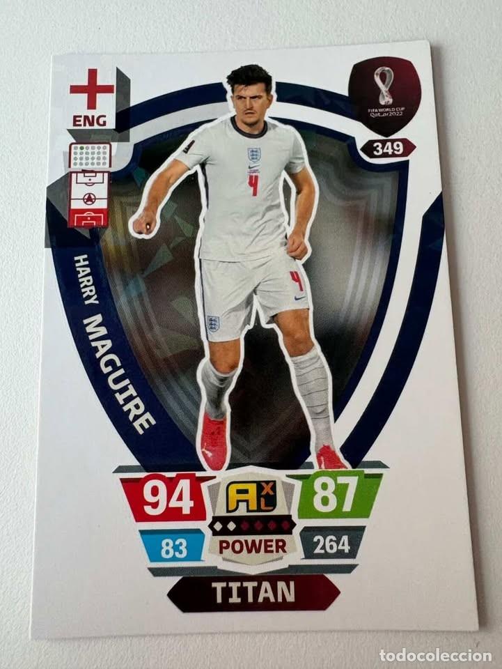 Coleccionismo deportivo: Harry Maguire Inglaterra Titan 349 Adrenalyn Mundial Qatar 2022